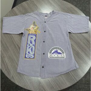 Vintage Colorado Rockies Looney Tunes Baseball Jersey Shirt